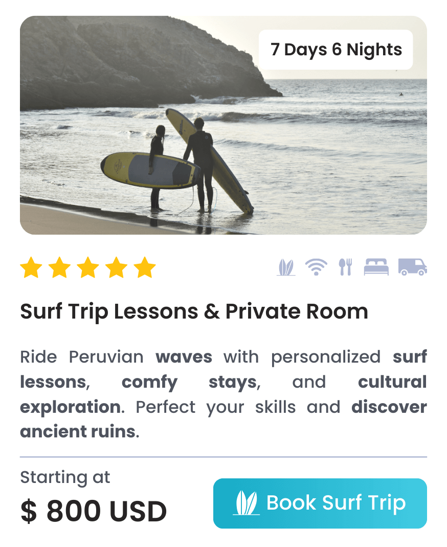 Surf Trip Lessons & Private Room