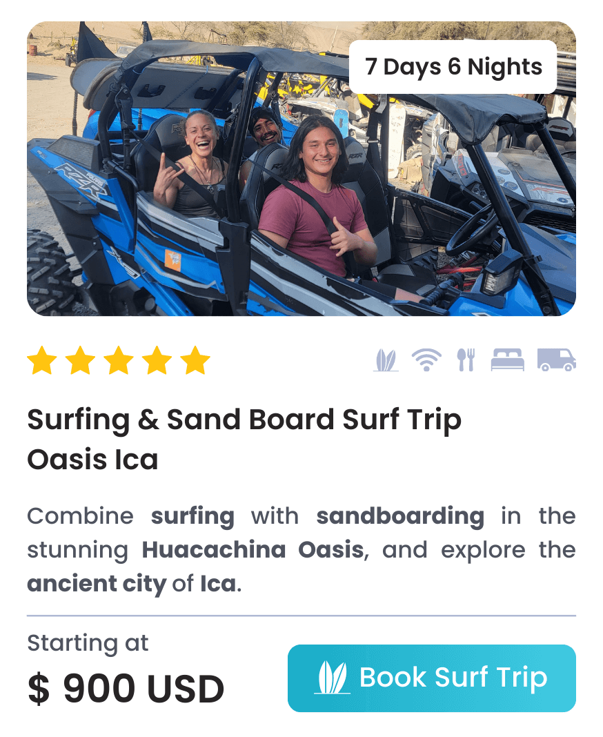 Surfing & Sand Board Surf Trip Oasis Ica